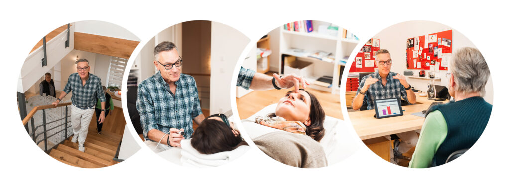 GANZHEITLICHE MEDIZIN MIT INDIVIDUELLER KOMBINATION Dr. Bieling in seiner Praxis.